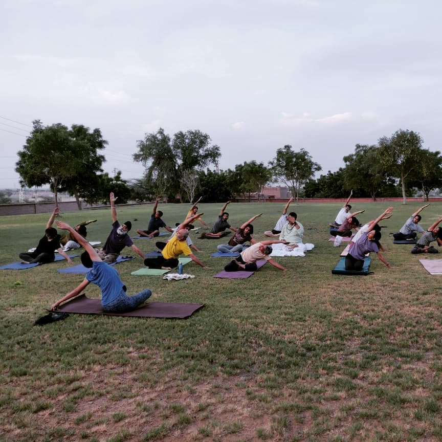 Yoga workshop at Homeostasis Conference, 2019