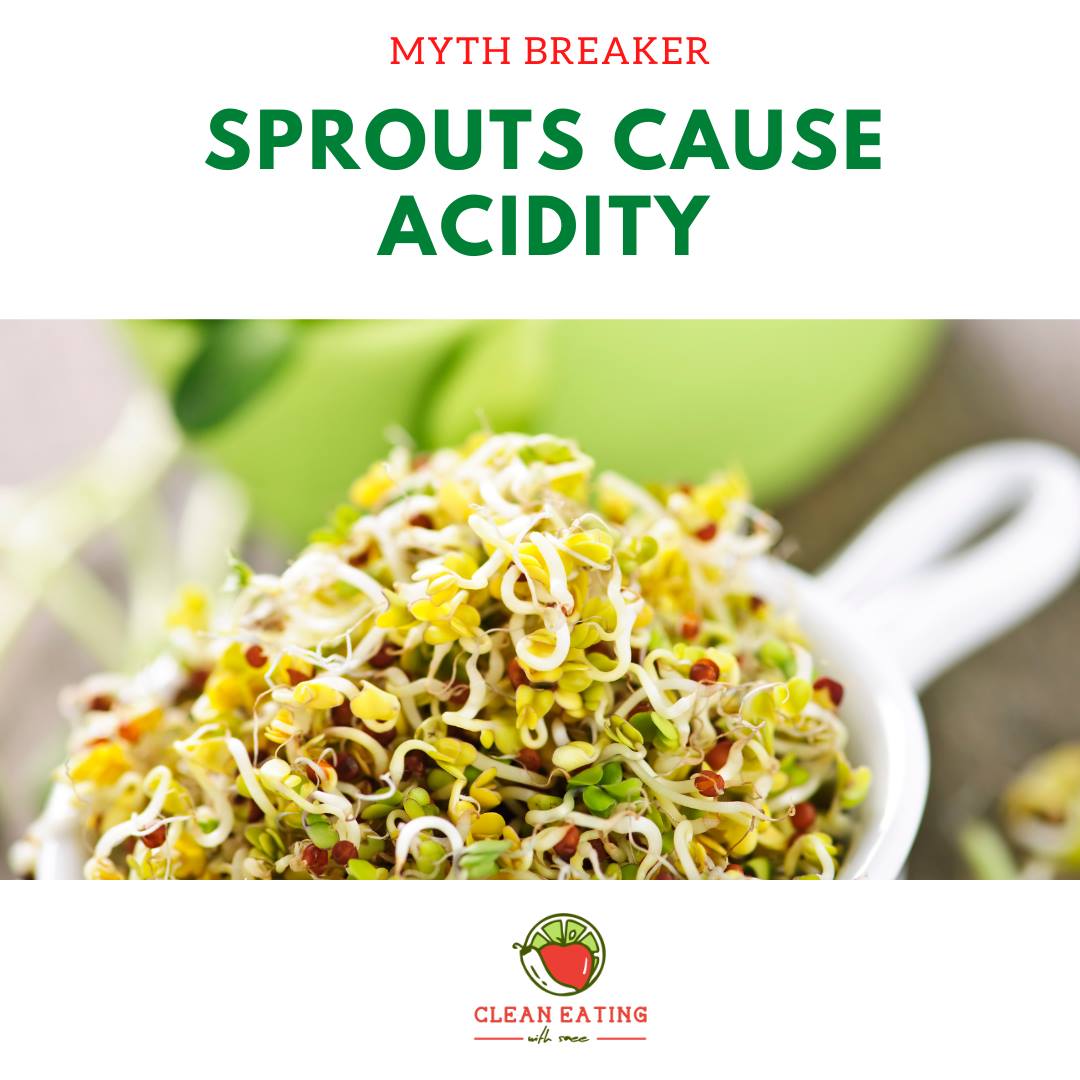 Sprouts cause acidity | Mythbuster | Wholefood