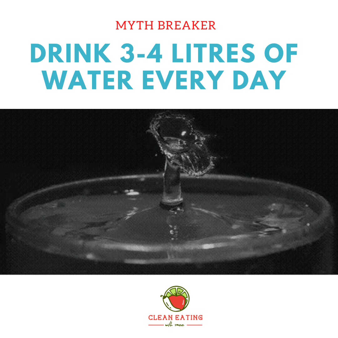 Drink 3-4 litres of water daily | Mythbuster |