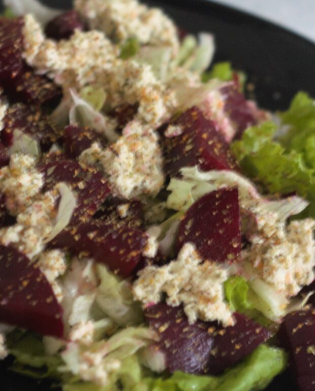 Beetroot Lettuce Tofu Salad Recipe | Poshak Life