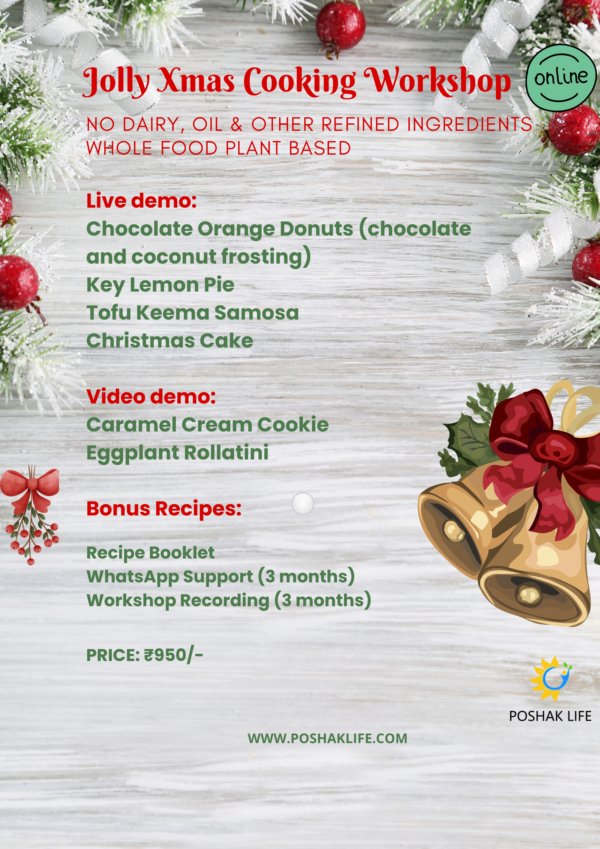 Whole Food Plant Based Christmas Online Course | Poshak Life