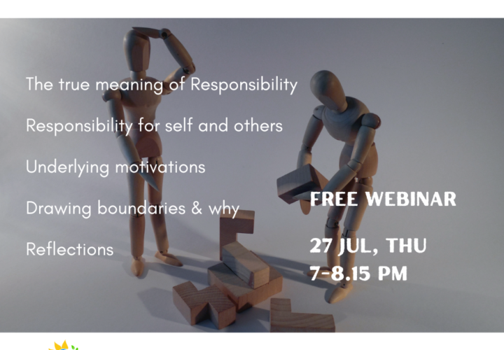 Taking responsibility for others - pro or con - free webinar - Poshak Life