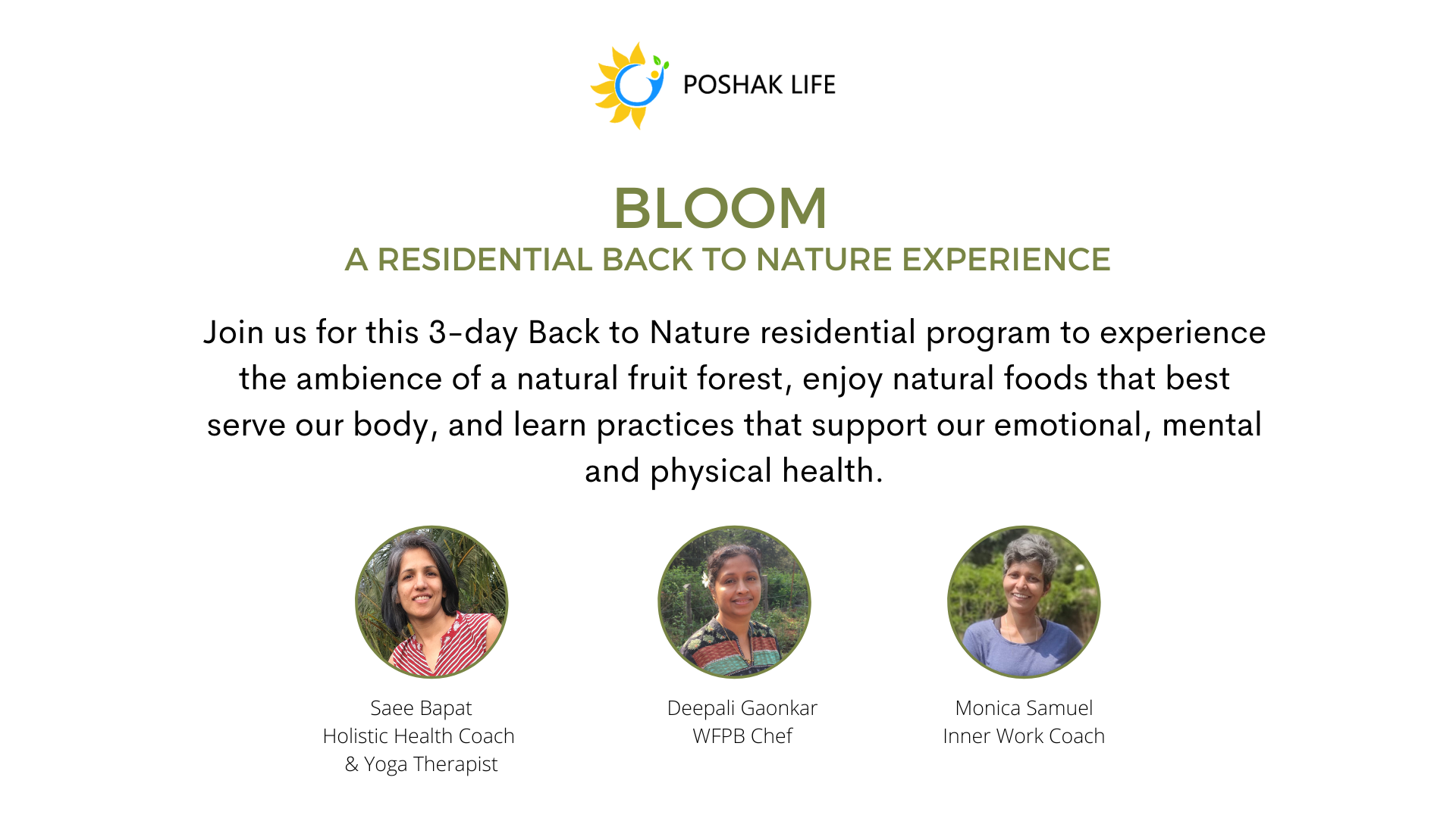 Bloom Residential Program | Poshak Life