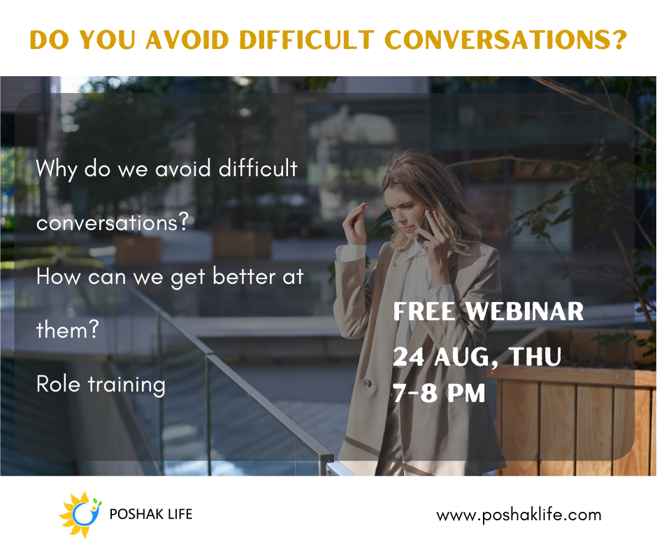 Difficult conversation webinar free | poshak life