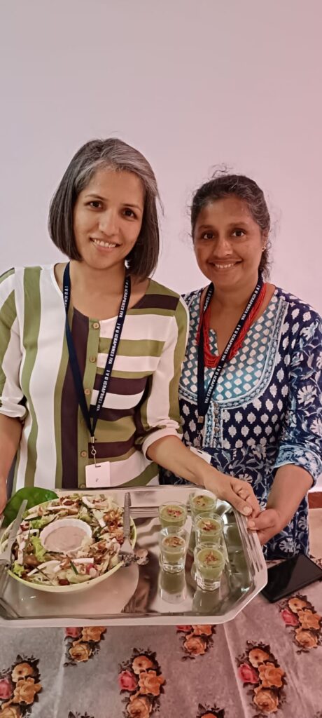 The winning dish - a refreshing Paan salad and Paan shot - Poshak Life | Deepali Gaonkar & Saee Bapat