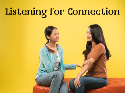 Listening is not the same as "hearing." Listening is about receiving the speaker just as they are, in their own experience, with compassion and our complete presence.